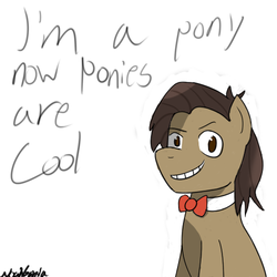 Size: 500x500 | Tagged: safe, artist:noah garcia, doctor whooves, time turner, earth pony, pony, g4, doctor who, eleventh doctor, tumblr
