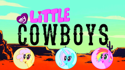 Size: 1440x810 | Tagged: safe, pony, fanfic:cupcakes, animated at source, animation domination high-def, cowboys, grimdark source, my little cowboys, parody, youtube, youtube link