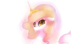 Size: 954x600 | Tagged: safe, artist:skygracer, oc, oc only, alicorn, pony, alicorn oc, blushing, crown, tiara, tongue out