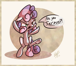 Size: 1629x1400 | Tagged: safe, artist:zestyoranges, sweetie belle, g4, unamused