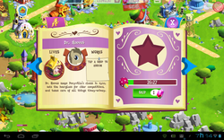 Size: 1280x800 | Tagged: safe, gameloft, screencap, doctor whooves, time turner, g4, game, introduction card