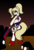 Size: 688x1005 | Tagged: safe, artist:turrkoise, pony, zombie, bedroom eyes, bipedal, chainsaw, clothes, disembodied head, eyeshadow, grin, juliet starling, lollipop chainsaw, nick carlyle, panties, pigtails, ponified, scrunchy face, skirt, socks, underwear, upskirt