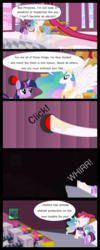 Size: 3988x10000 | Tagged: safe, artist:hatbulbproductions, princess celestia, twilight sparkle, alicorn, pony, unicorn, g4, alicorn drama, comic, duo, duo female, female, mare, toy, unicorn twilight