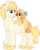 Size: 348x436 | Tagged: safe, artist:lulubell, oc, oc only, earth pony, pony, siblings, simple background, transparent background