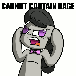 Size: 500x500 | Tagged: safe, artist:scramjet747, octavia melody, earth pony, pony, g4, angry, animated, female, rage, solo, vibrating