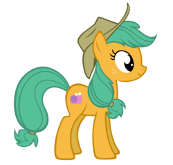 Size: 1532x1460 | Tagged: safe, artist:durpy, color edit, applejack, snails, pony, g4, hat, older, rule 63, simple background, solo, transparent background, vector