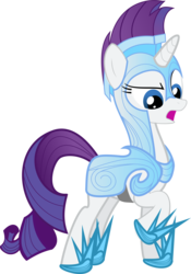 Size: 5000x7155 | Tagged: safe, artist:dashin-stallion, rarity, pony, unicorn, g4, absurd resolution, armor, armorarity, crystal guard armor, female, helmet, hoof shoes, mare, simple background, solo, transparent background, vector