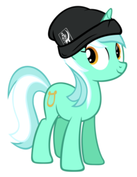 Size: 4543x5868 | Tagged: dead source, safe, artist:thatsgrotesque, lyra heartstrings, pony, g4, absurd resolution, beanie, female, hat, simple background, smiling, solo, transparent background, vector
