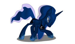 Size: 1200x700 | Tagged: safe, artist:toxickittycat, princess luna, alicorn, pony, g4, female, mare, simple background, solo, transparent background