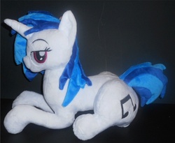 Size: 734x601 | Tagged: safe, artist:sophie scruggs, dj pon-3, vinyl scratch, pony, unicorn, g4, bedroom eyes, irl, photo, plushie