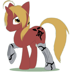 Size: 900x947 | Tagged: safe, artist:turrkoise, edward elric, fullmetal alchemist, ponified