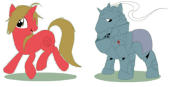 Size: 900x457 | Tagged: safe, artist:turrkoise, alphonse elric, fullmetal alchemist, ponified