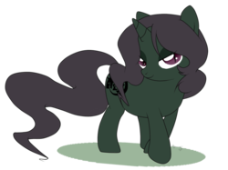 Size: 900x673 | Tagged: safe, artist:turrkoise, pony, unicorn, beautiful, bedroom eyes, female, flirting, fullmetal alchemist, homunculus, looking at you, lust the lascivious, mare, ponified, seductive pose, slit pupils, smiling, smirk, solo