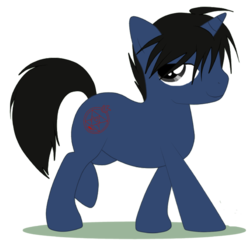 Size: 900x868 | Tagged: safe, artist:turrkoise, fullmetal alchemist, ponified, roy mustang