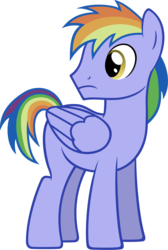 Size: 4000x5969 | Tagged: safe, color edit, edit, rainbow blaze, pony, g4, games ponies play, absurd resolution, male, recolor, simple background, solo, transparent background, vector