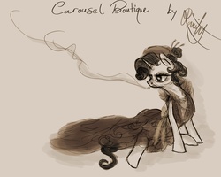 Size: 3000x2400 | Tagged: safe, artist:quintessantriver, rarity, pony, g4, clothes, dress, smoking, solo