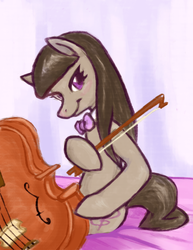 Size: 850x1100 | Tagged: safe, artist:seriocomic, octavia melody, earth pony, pony, g4, cello, female, musical instrument, solo