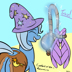 Size: 1500x1500 | Tagged: safe, artist:bloss, trixie, twilight sparkle, alicorn, pony, g4, 30 minute art challenge, butt, cowgirl, female, mare, plot, twilight sparkle (alicorn), wings