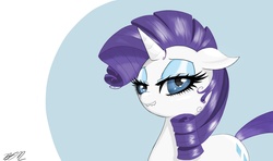 Size: 2064x1224 | Tagged: safe, artist:falco9998, rarity, pony, g4, lip bite, solo