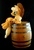 Size: 914x1328 | Tagged: safe, artist:whiteheather, applejack, earth pony, pony, g4, barrel, irl, photo, plushie, solo