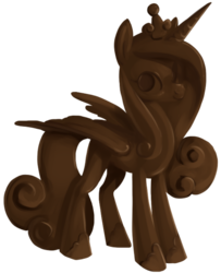 Size: 648x800 | Tagged: safe, artist:php27, princess cadance, alicorn, pony, g4, chocolate, female, mare, simple background, solo, transparent background