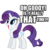 Size: 512x512 | Tagged: safe, rarity, pony, unicorn, g4, caption, female, horn, mare, simple background, solo, transparent background