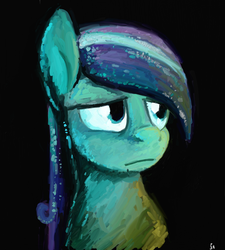 Size: 2700x3000 | Tagged: safe, artist:gordonfreeguy, sapphire joy, crystal pony, pony, g4, bust, female, painting, portrait, solo