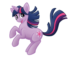 Size: 2712x2196 | Tagged: safe, artist:meemzcat, twilight sparkle, pony, unicorn, g4, commission, female, simple background, solo, white background