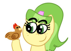 Size: 505x361 | Tagged: safe, artist:krabbshack, chickadee, ms. peachbottom, g4, games ponies play