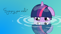 Size: 1920x1080 | Tagged: safe, artist:psalmie, twilight sparkle, g4, wallpaper, wet mane