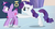 Size: 614x327 | Tagged: safe, screencap, rarity, twilight sparkle, pony, unicorn, g4, games ponies play, my little pony: friendship is magic, butt pushing, butt touch, female, hoof on butt, mare, pushing, rump push