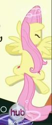 Size: 241x581 | Tagged: safe, fluttershy, rarity, g4, games ponies play, animation error, cutie mark