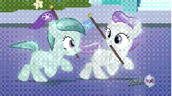 Size: 576x324 | Tagged: safe, screencap, glass slipper, hope (g4), rainbow dash, crystal pony, pony, g4, games ponies play, animated, female, filly, flag, kidnapped, lifting, pennant