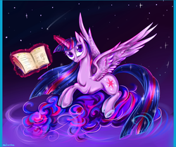 Size: 1468x1225 | Tagged: dead source, safe, artist:matrosha123, twilight sparkle, alicorn, pony, g4, book, female, mare, twilight sparkle (alicorn)