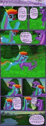 Size: 540x1478 | Tagged: safe, artist:seventozen, rainbow dash, twilight sparkle, pegasus, pony, unicorn, comic:rocket to insanity, fanfic:rocket to insanity, g4, blood, comic, fanfic, fanfic art, female, mare