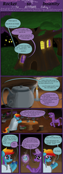 Size: 2380x6520 | Tagged: safe, artist:seventozen, rainbow dash, twilight sparkle, pony, unicorn, comic:rocket to insanity, fanfic:rocket to insanity, g4, candle, comic, fanfic, fanfic art, female, mare