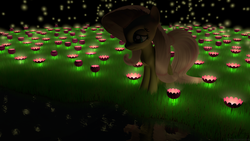 Size: 1920x1080 | Tagged: safe, artist:z-free, fluttershy, g4, 3d, flower