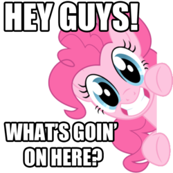 Size: 512x512 | Tagged: safe, pinkie pie, earth pony, pony, g4, female, image macro, solo