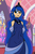 Size: 800x1200 | Tagged: safe, artist:wouhlven, discord, princess luna, g4, humanized, solo, stained glass