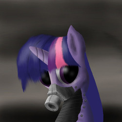 Size: 504x504 | Tagged: safe, artist:pascalswager, twilight sparkle, cyborg, g4, mask, solo