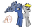 Size: 701x577 | Tagged: artist needed, safe, derpy hooves, princess luna, alicorn, pegasus, pony, g4, bone, conjoined, female, food, fusion, fusion:derpy hooves, fusion:lunaderp, fusion:princess luna, ham, mare, meat, pushmi-pullyu, smiling, wat, we have become one, wingless, wingless alicorn