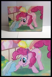 Size: 600x890 | Tagged: safe, artist:thepingaslord, pinkie pie, g4, balloon, traditional art