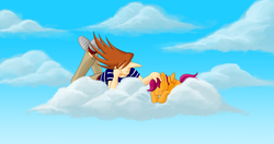 Size: 3000x1583 | Tagged: safe, artist:schreibaby-zephyr, scootaloo, g4, crossover, cyborg 009, jet link