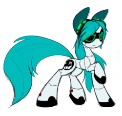 Size: 799x762 | Tagged: safe, artist:the--cloudsmasher, oc, oc only, oc:cloudsmasher, robot, solo