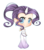 Size: 832x948 | Tagged: safe, artist:amai--kiss, rarity, human, g4, chibi, female, horn, horned humanization, humanized, solo