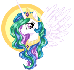 Size: 900x844 | Tagged: safe, artist:buckingawesomeart, princess celestia, alicorn, pony, g4, female, solo