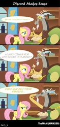 Size: 800x1700 | Tagged: safe, discord, fluttershy, g4, spanish, translated in the comments, translation