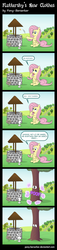 Size: 1024x4458 | Tagged: safe, artist:pony-berserker, angel bunny, fluttershy, pegasus, pony, rabbit, comic:fluttershy's new clothes, g4, 2013, annoyed, bit, bits, caption, coin, comic, critter, crossed arms, dendrification, dialogue, duo, eyes closed, facepalm, fail, female, fluttertree, frown, gone wrong, i'd like to be a tree, inanimate tf, inkscape, looking at each other, magic, mare, monologue, onomatopoeia, open mouth, outdoors, poof, raised hoof, raised leg, sigh, sign, sitting, spanish, tack, transformation, translation, tree, vector, well, wish, wishing, wishing well