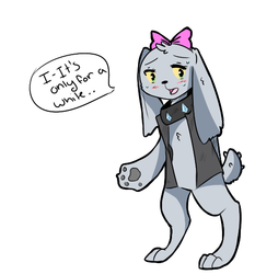 Size: 497x533 | Tagged: safe, artist:pegacornss, fido, rover, diamond dog, g4, 30 minute art challenge, dialogue, paw pads, rule 63, solo, speech bubble