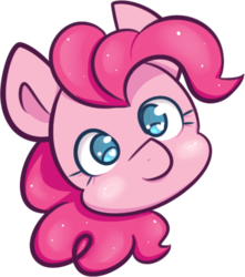 Size: 481x543 | Tagged: safe, artist:favouritefi, pinkie pie, pony, g4, colored pupils, cute, diapinkes, female, head only, heart eyes, simple background, solo, transparent background, wingding eyes
